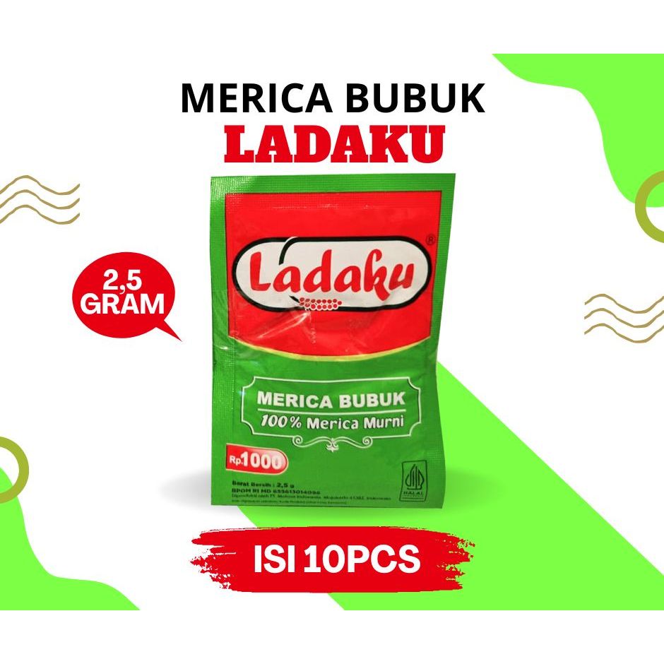 

Ladaku Merica Bubuk Renceng 2.5 Gr x 10 Pcs