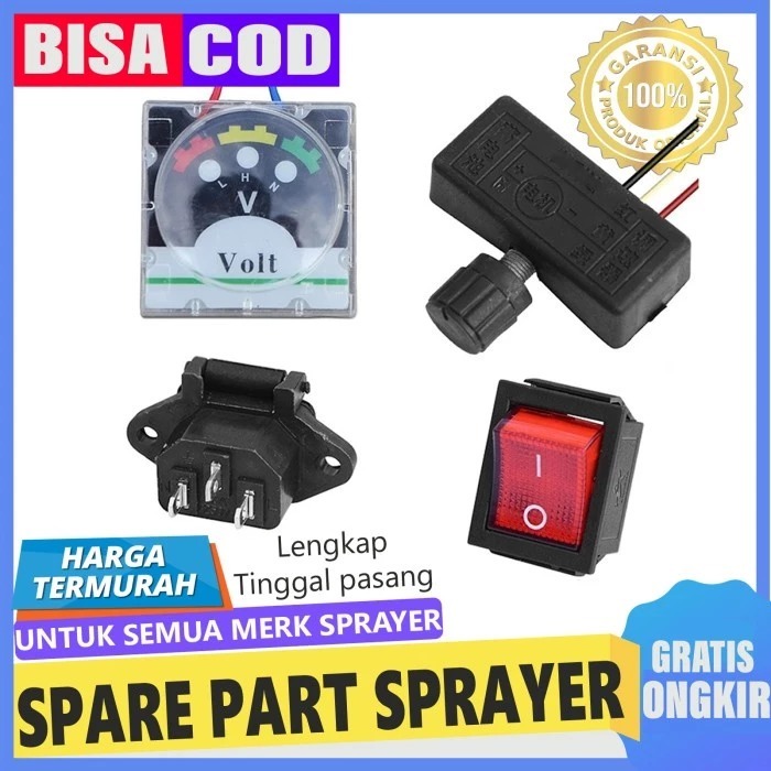 Sparepart Onderdil Tangki Sprayer Elektrik / Sparepart Sprayer Elektrik - Set Lengkap 4pcs