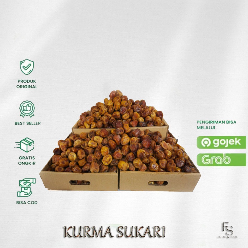 

Kurma Sukari 3 kg Kurma Sukkari 3kg / Sukari Al Qassim Premium Grade A /