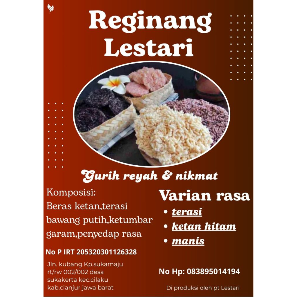 

Reginang murah Khas cianjur