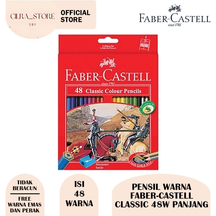 

Color Pencil | Pensil Warna Faber Castell Classic 48 Warna (1SET)