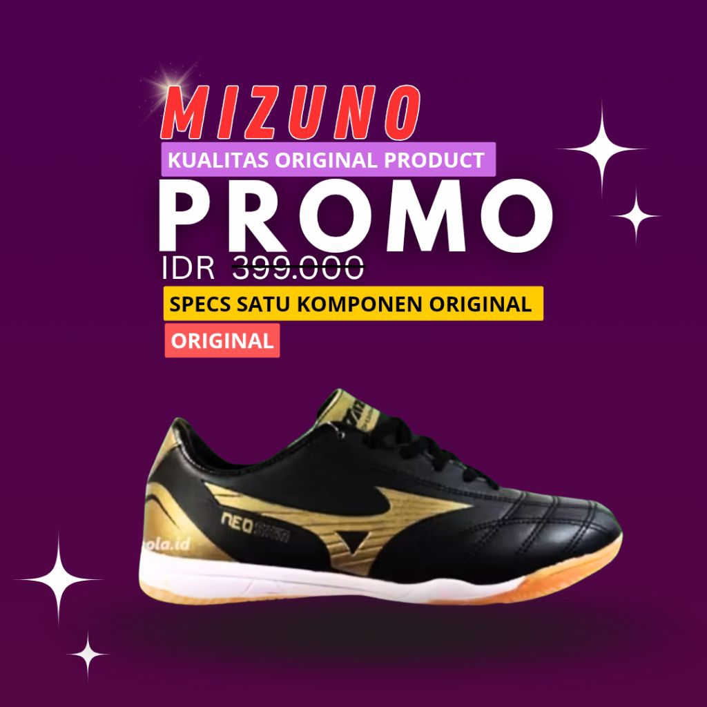 sepatu futsal Mizuno grade original sepatu bola Mizuno neoshin sepatu olahraga kekinian