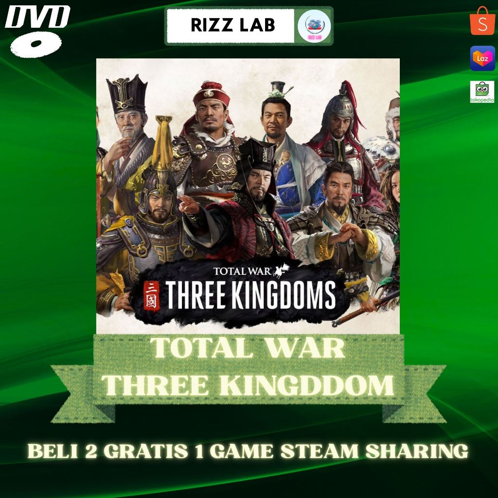 Total War Three Kingdom / CD DVD Games PC