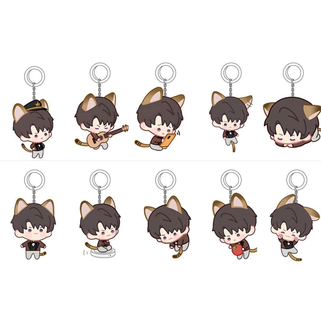 Love and Deepspace Keyring Caleb / Gantungan Kunci Akrilik Game Love and Deepspace Caleb Kitty