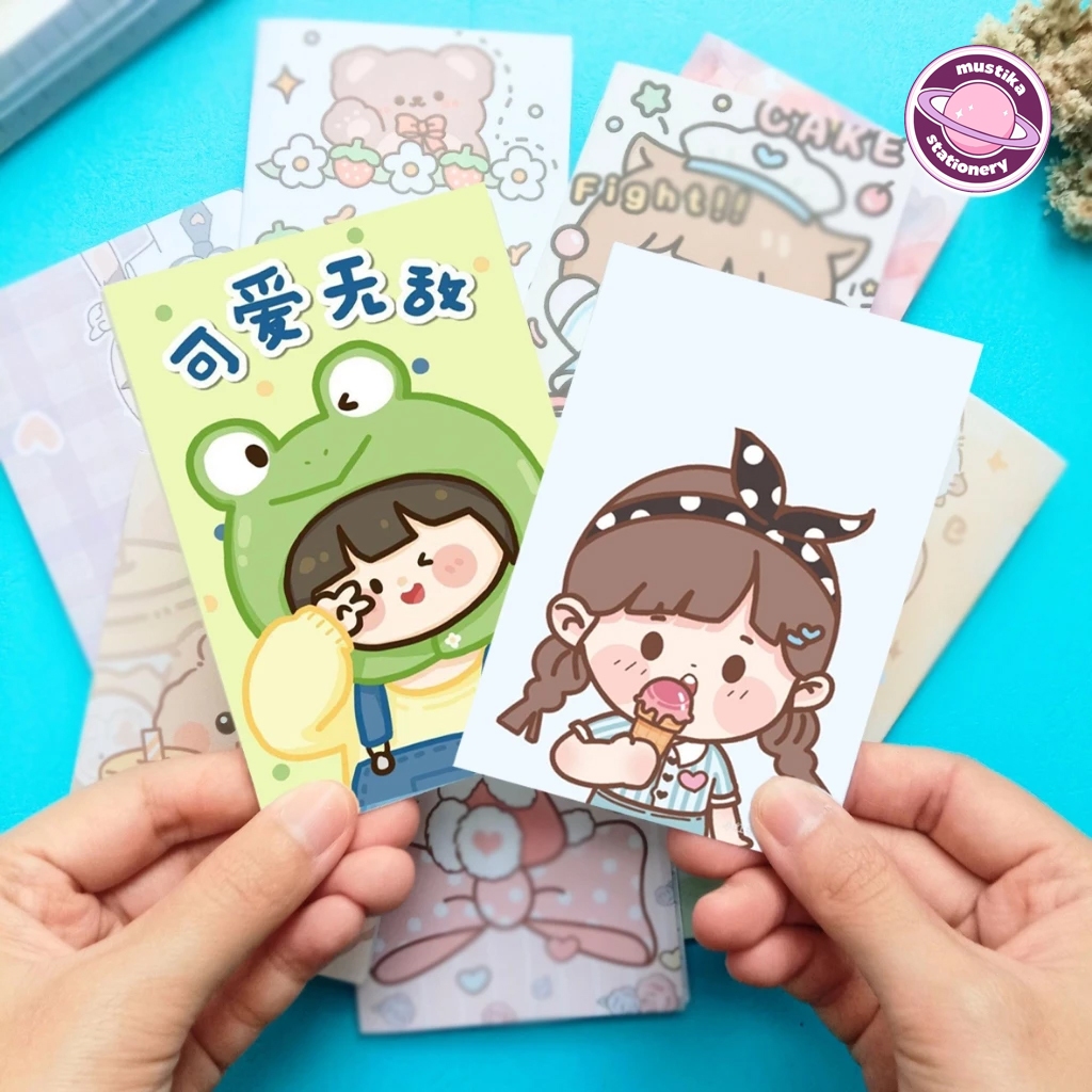 

MS Buku Tulis Kecil Notebook Mini A7 Motif Kartun 8 Lembar Scrapbook Catatan Notes Notepad Karakter