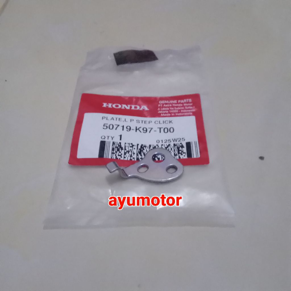 plate plat besi dudukan step belakang kiri plate L p step click pcx 150 k97 original honda