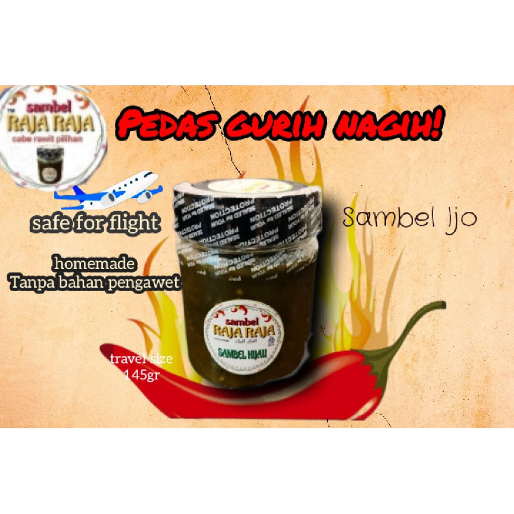 

SAMBAL IJO siap saji ALA RUMAHAN 145gr SAMBAL RAJARAJA