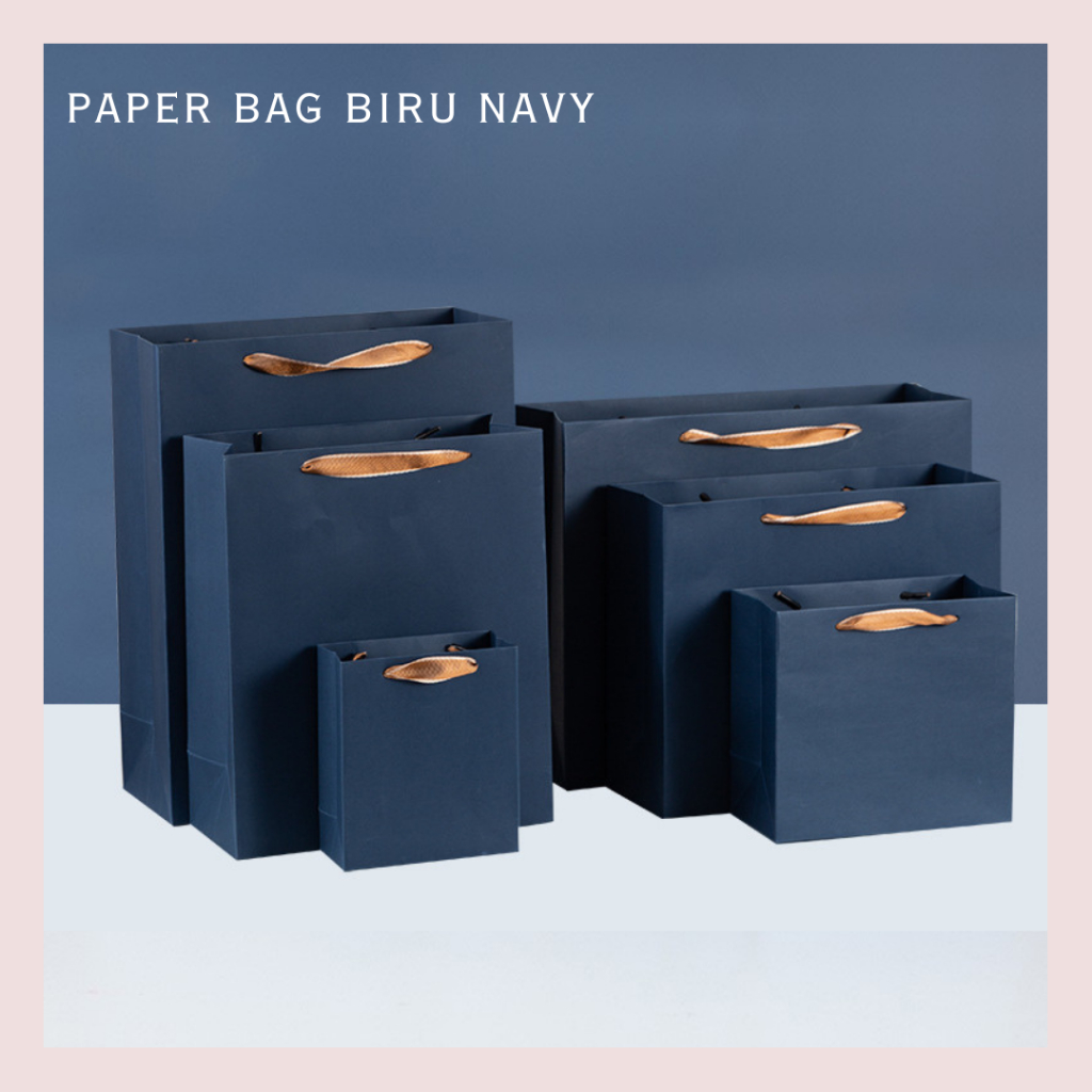 

Paper Bag Navy Kantong Kado Bingkisan Hadiah Goodie Bag Paperbag Tas Spunbond
