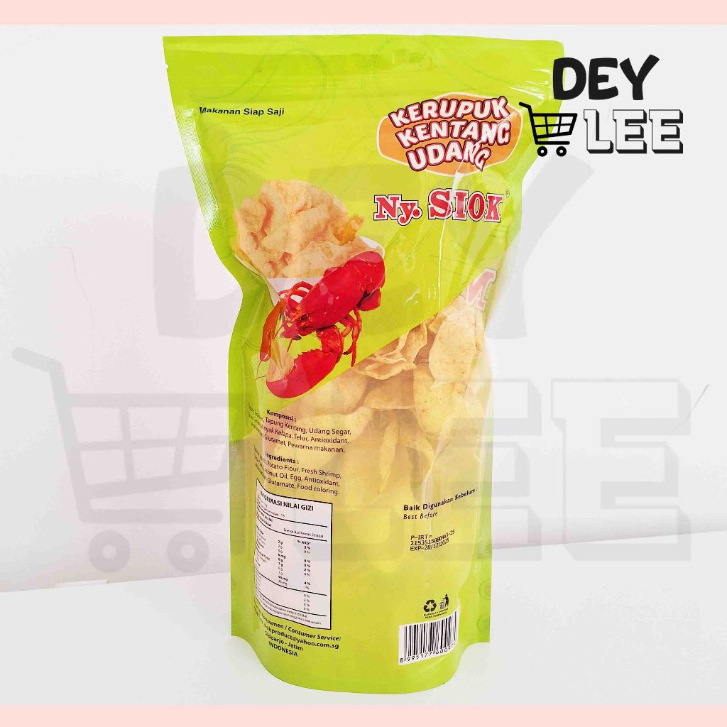 

Ygshop17 Kerupuk Kentang Udang Ny Siok 150Gr Potato Shrimp Crackers Bandung