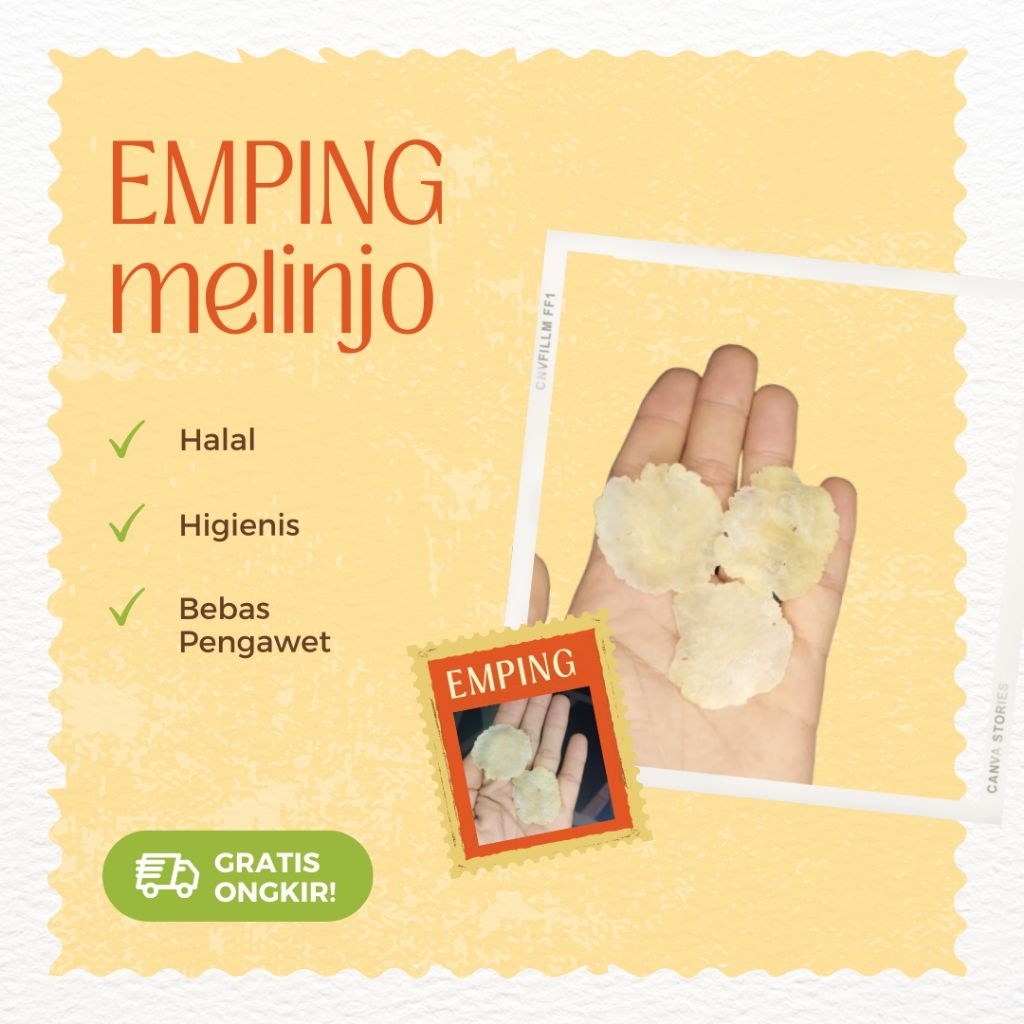 

emping melinjo mentah 1kg packing dus tidak mudah remuk