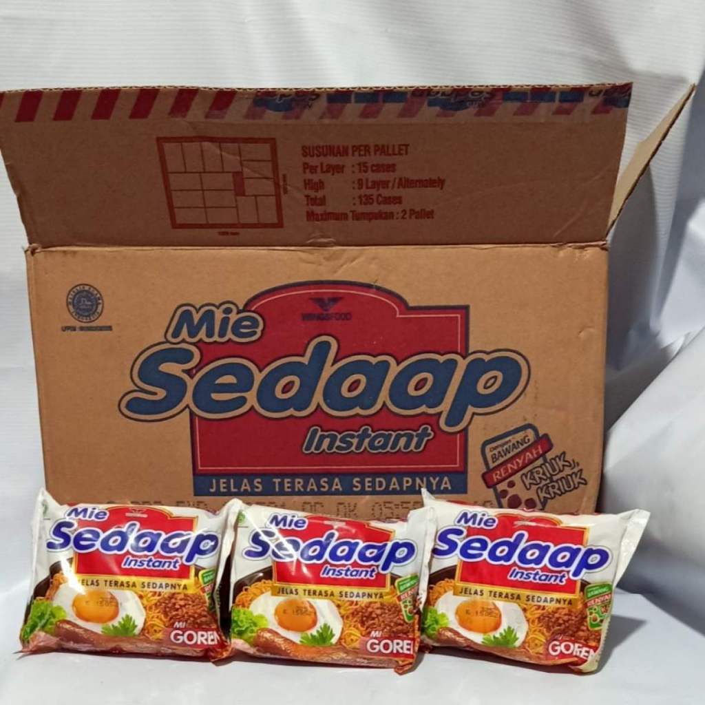 

RYS MIE INSTAN SEDAAP GORENG ISI 40 PCS PER DUS