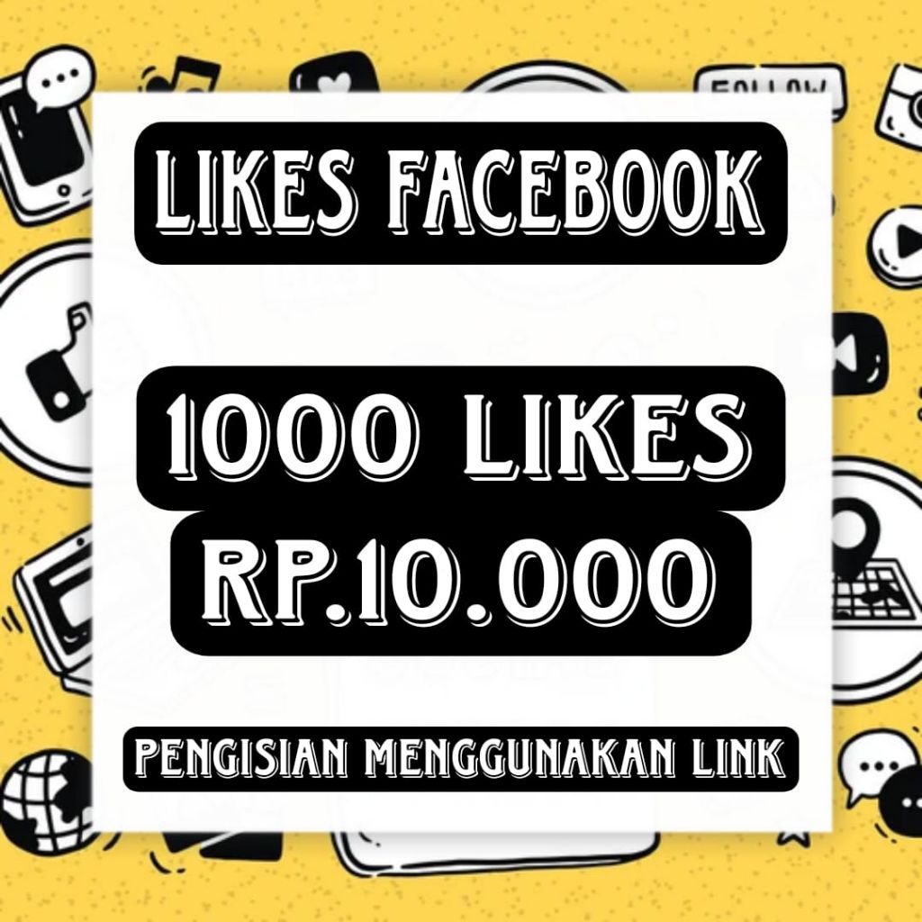 Like Reels/Post Facebook Permanen Garansi