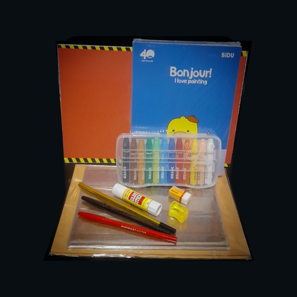 

(Paket F SD) Paket Buku Sekolah dan Alat Tulis Sekolah SD: Buku 38 Lembar, Buku Gambar, Crayon, Alat Tulis Lengkap, Sampul Coklat dan Sampul Mika