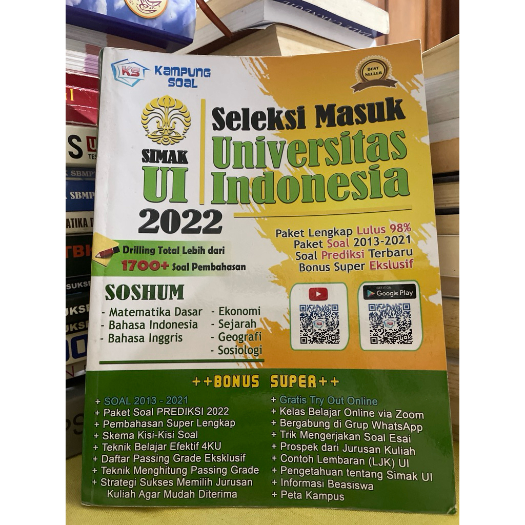 PRELOVED KAMPUNG SOAL SIMAK UI SOSHUM SOAL DAN PEMBAHASAN