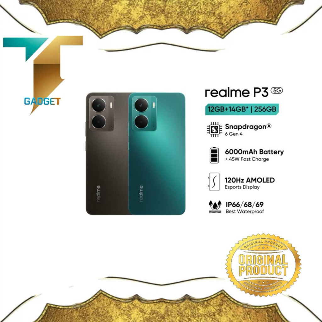 REALME P3 5G RAM 12GB/ROM 256GB GARANSI RESMI REALME