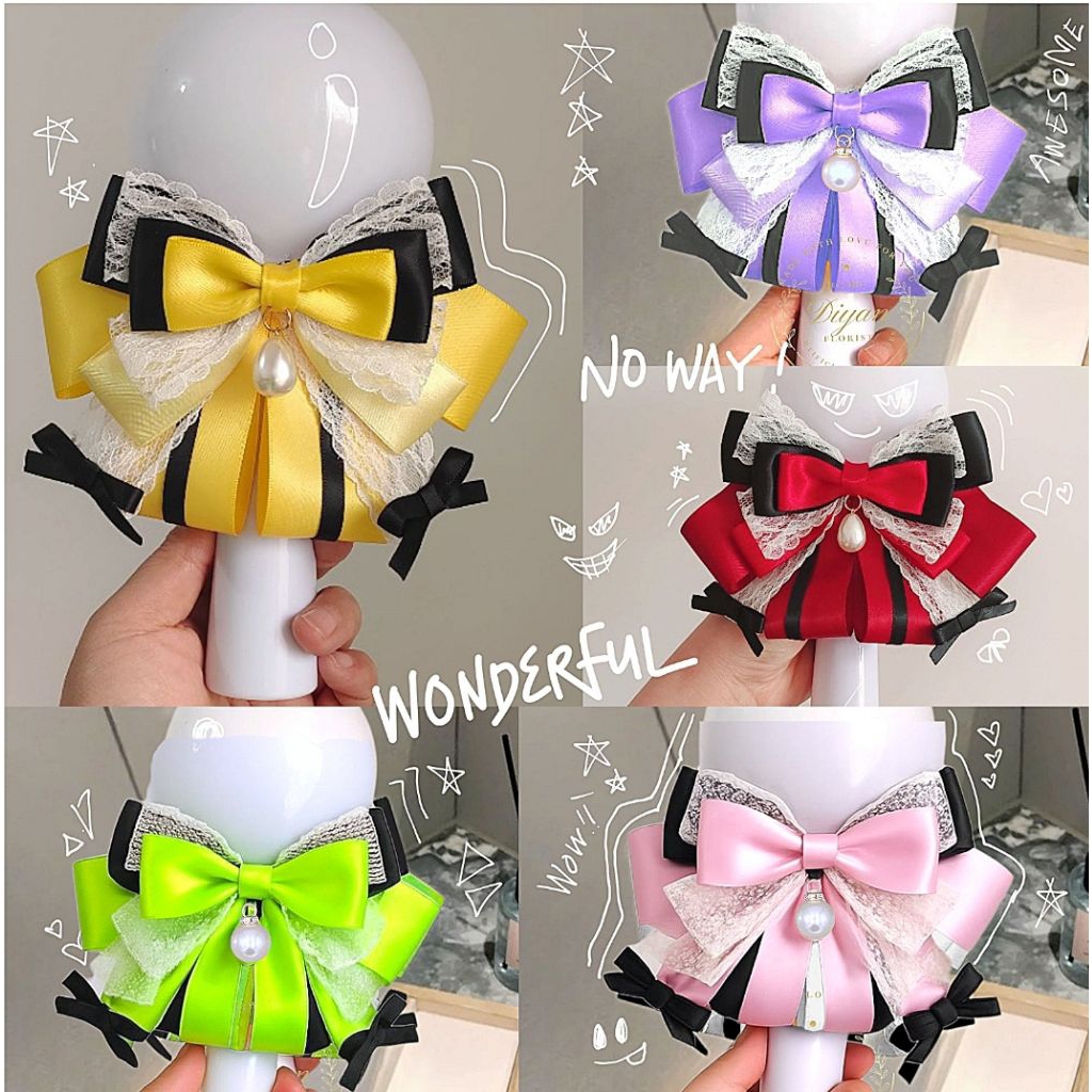 lightstick bow // pita lightstick // hiasan lightstick BTS blackpink bigbang NCT straykidz