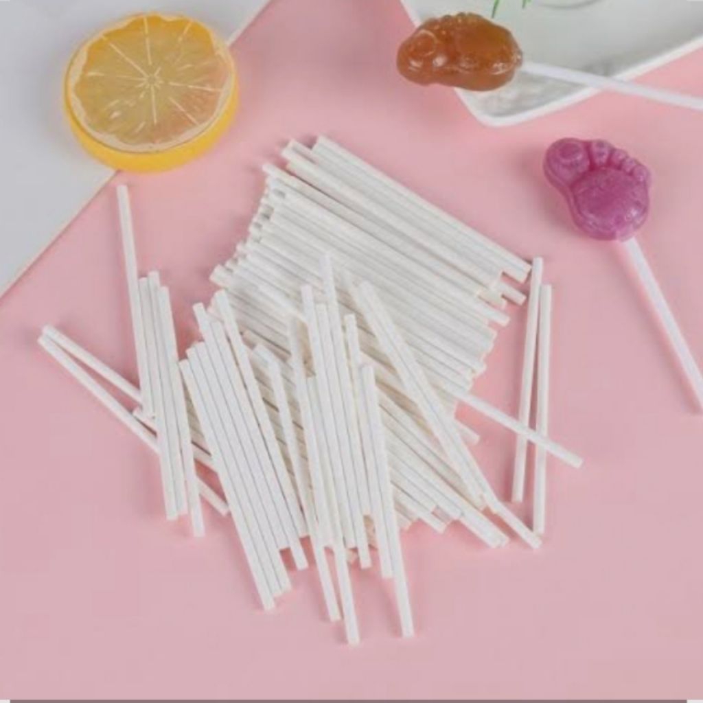 

stick lolipop stick permen stick permen coklat gagang permen 100pcs