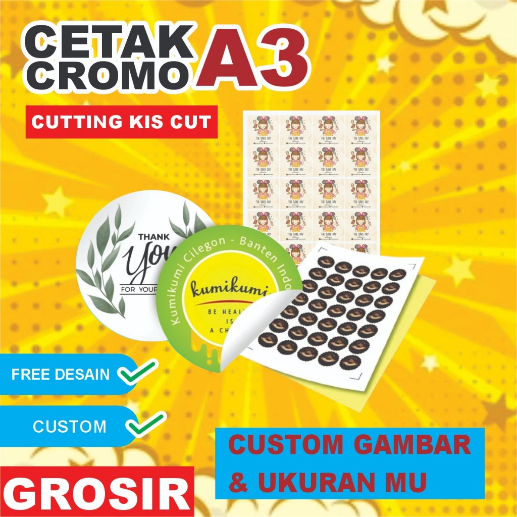 

Stiker Label Makanan Stiker Cutting Custom