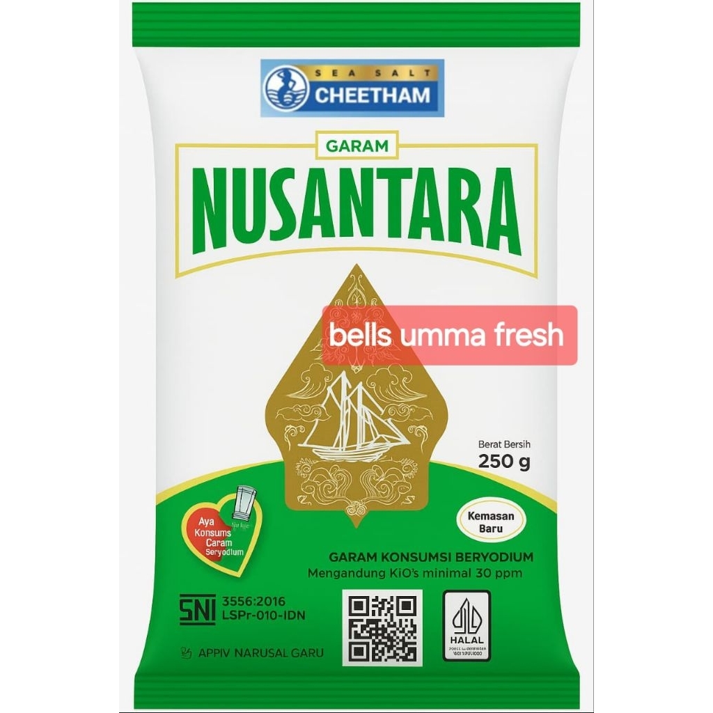 

Nusantara Garam Dapur Kasar 250gr beryodium berkualitas