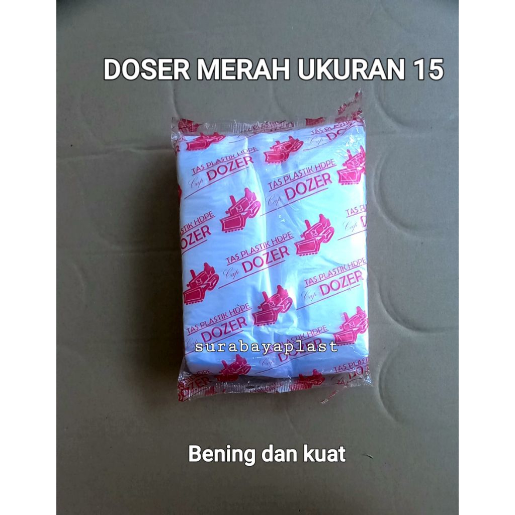 kantong kresek Dozer ukuran 15 isi (-+220-240 lembar)