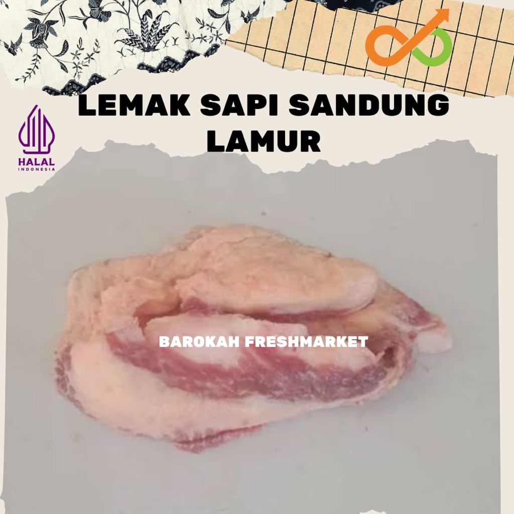 

Lemak Sapi Sandung Lamur 500 Gram
