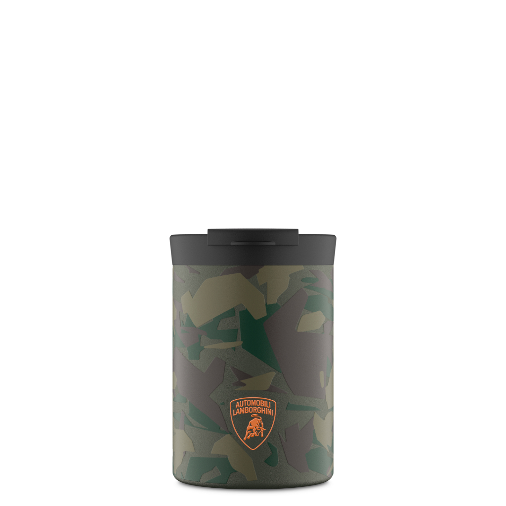 24BOTTLES X AUTOMOBILI LAMBORGHINI - STERRATO COLLECTION TRAVEL TUMBLER - ARMY GREEN