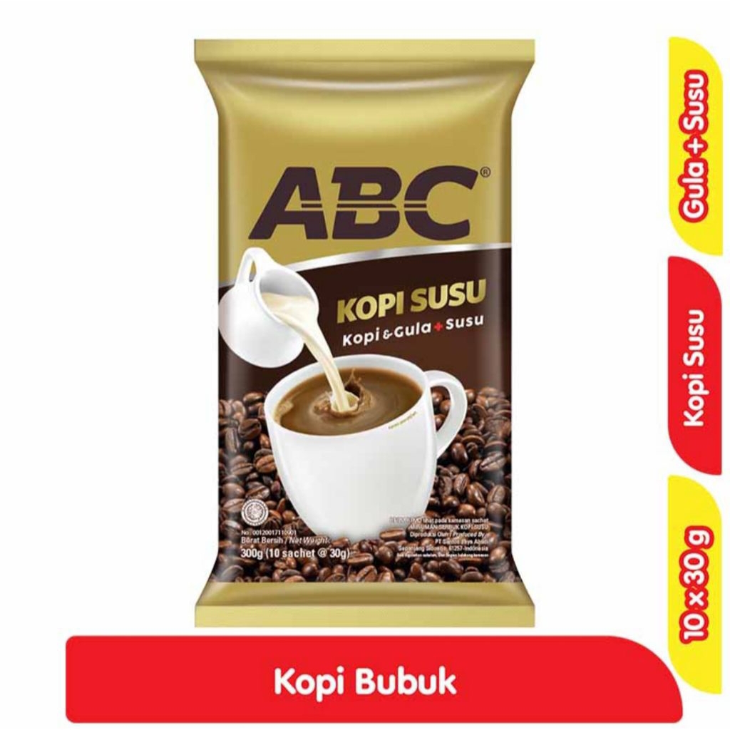 

ABC Kopi Susu Instan 10 x 30 gram