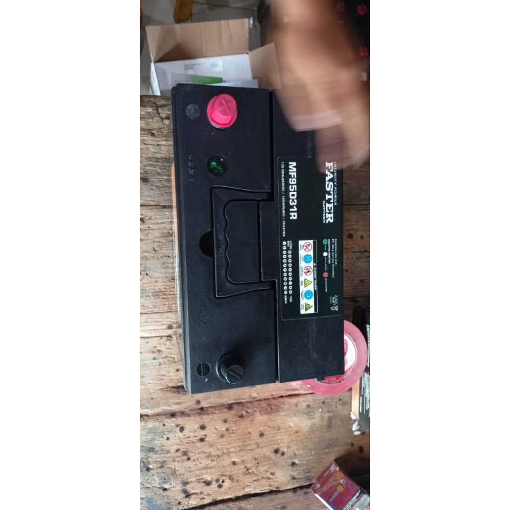 AKI BATERAI KERING FASTER 95D31R/N70Z/NX120-7 PANTHER CAPTIVA GENSET GARANSI 1 TAHUN 80AH