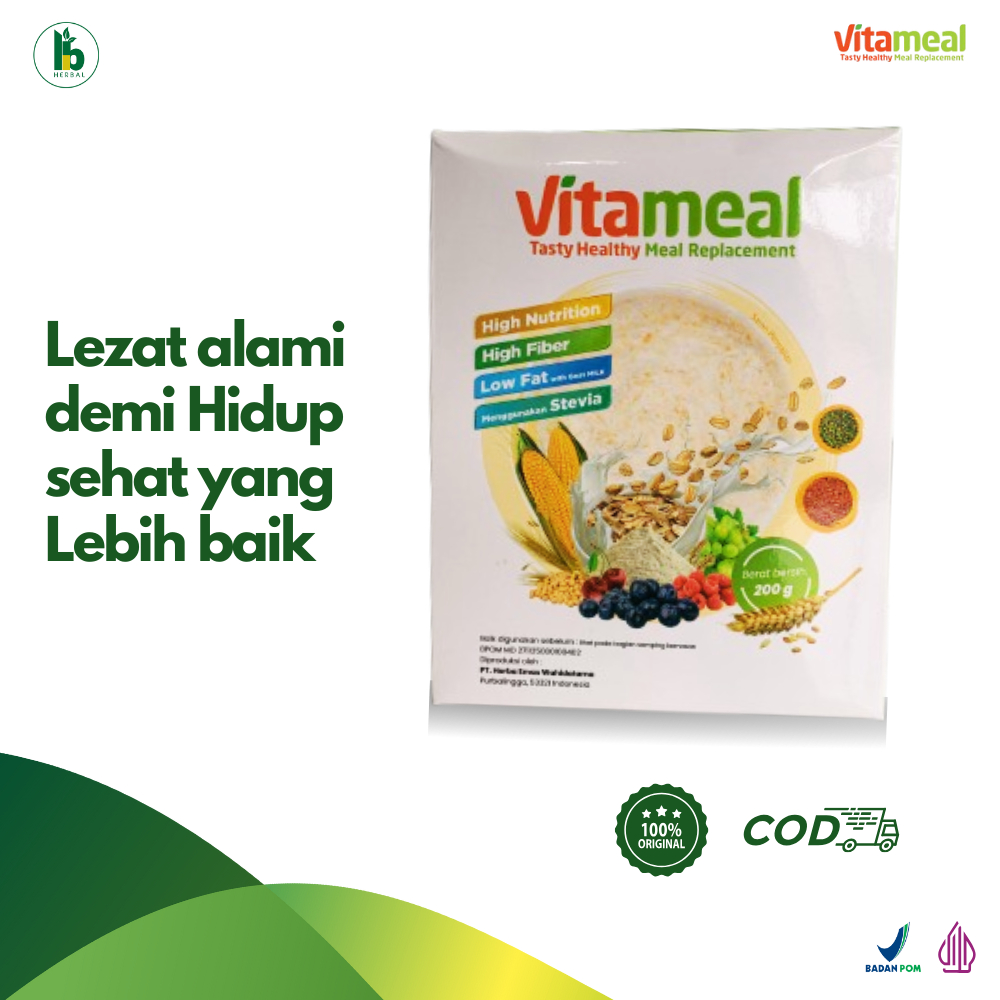 

Vitameal lezat alami demi hidup sehat yang lebih baik | 200gram