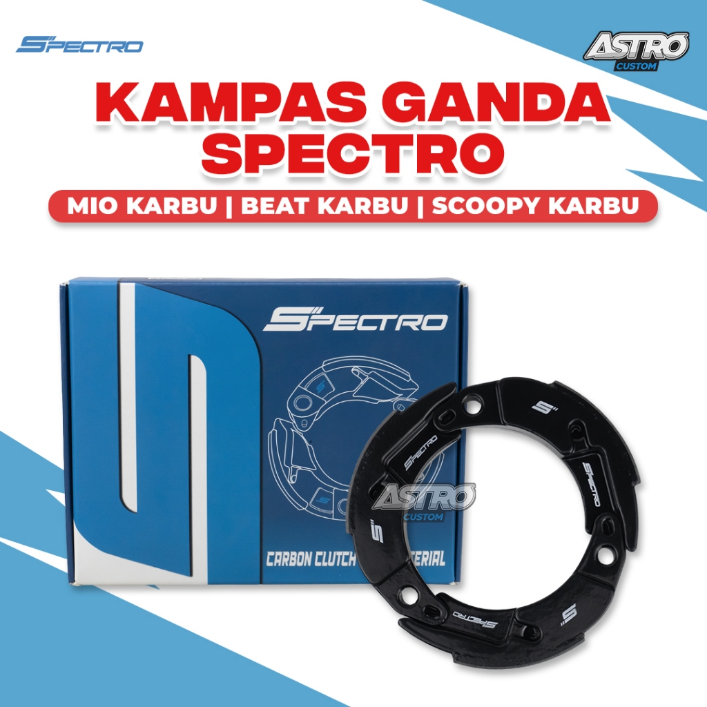 Spectro Kampas Ganda Beat Karbu Scoopy Karbu Kampas Ganda Kopling Universal Upgrade CVT Racing