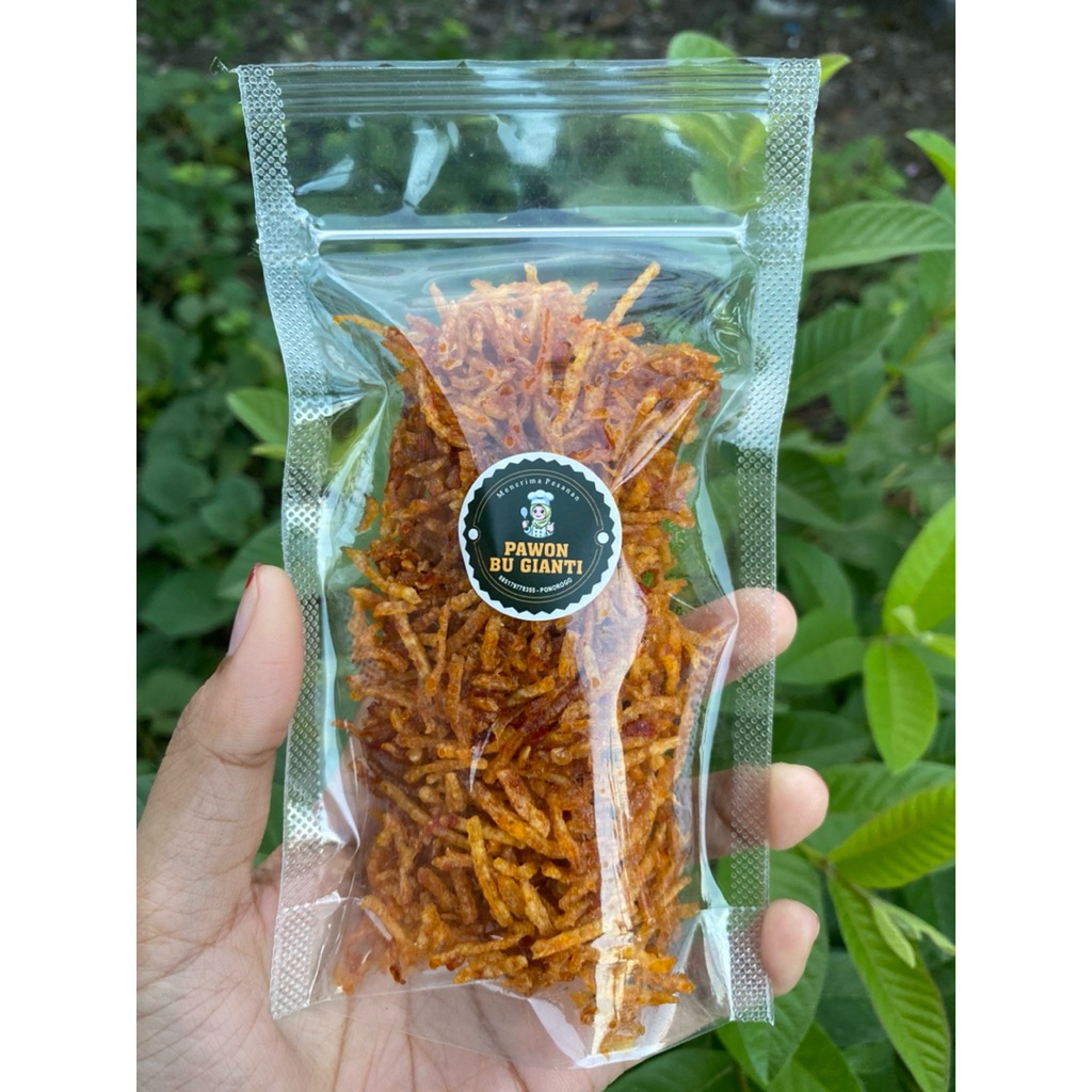 

Kentang mustofa 50 gram rasa pedas manis dan original