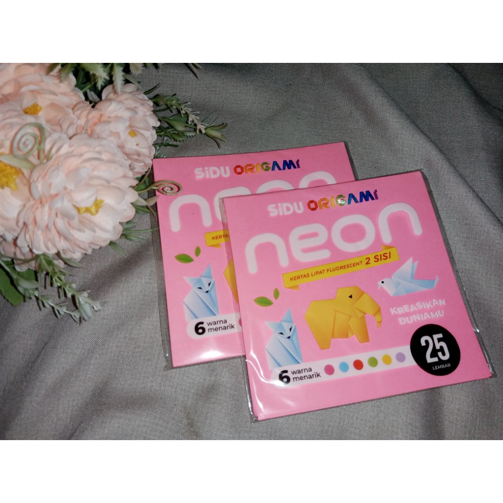 

Kertas Origami SIDU 2 sisi isi 25 lembar ukuran 12x12cm