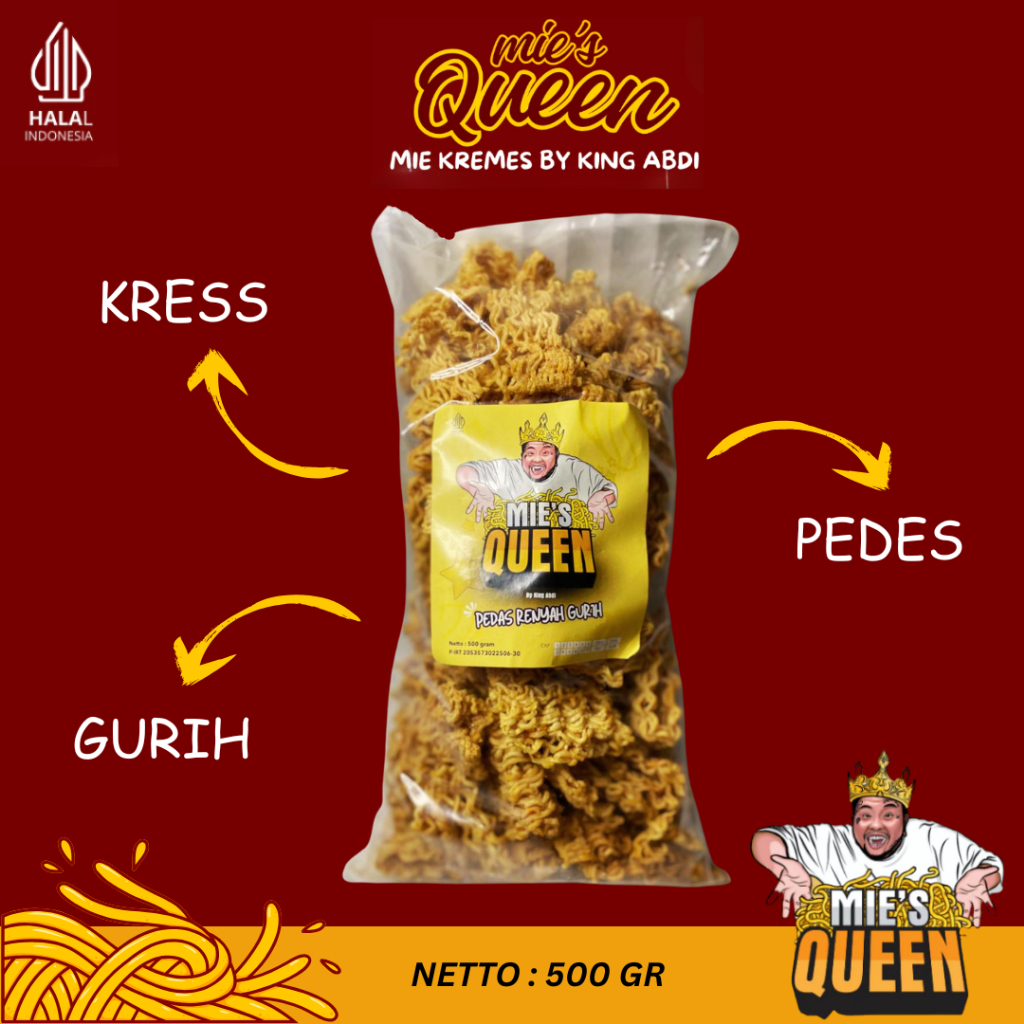 Mie's Queen-Mie Kremes Enak Pedas Gurih by King Abdi