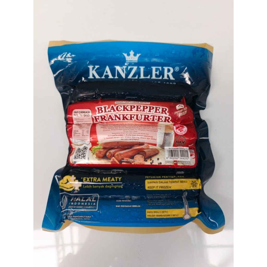 

SOSIS BLACKPEPPER FRANKFURTER KANZLER 360g/6PC