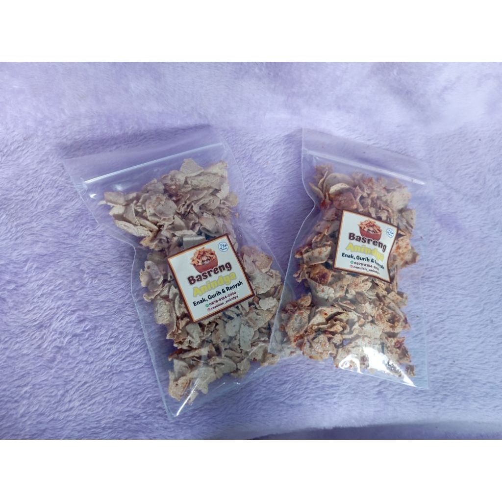 

Basreng ikan pedes asin