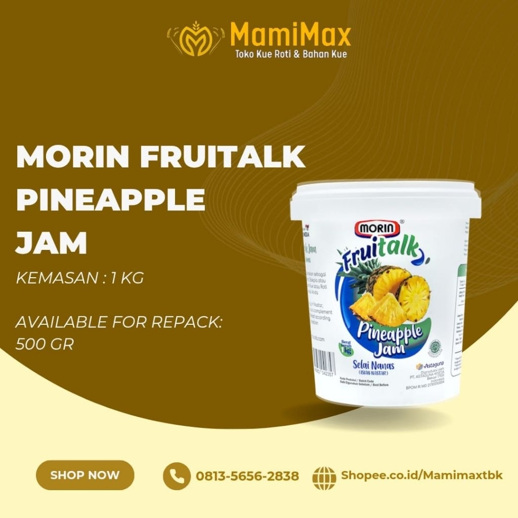 

MORIN FRUITALK PINEAPPLE 1KG, 500 GRAM