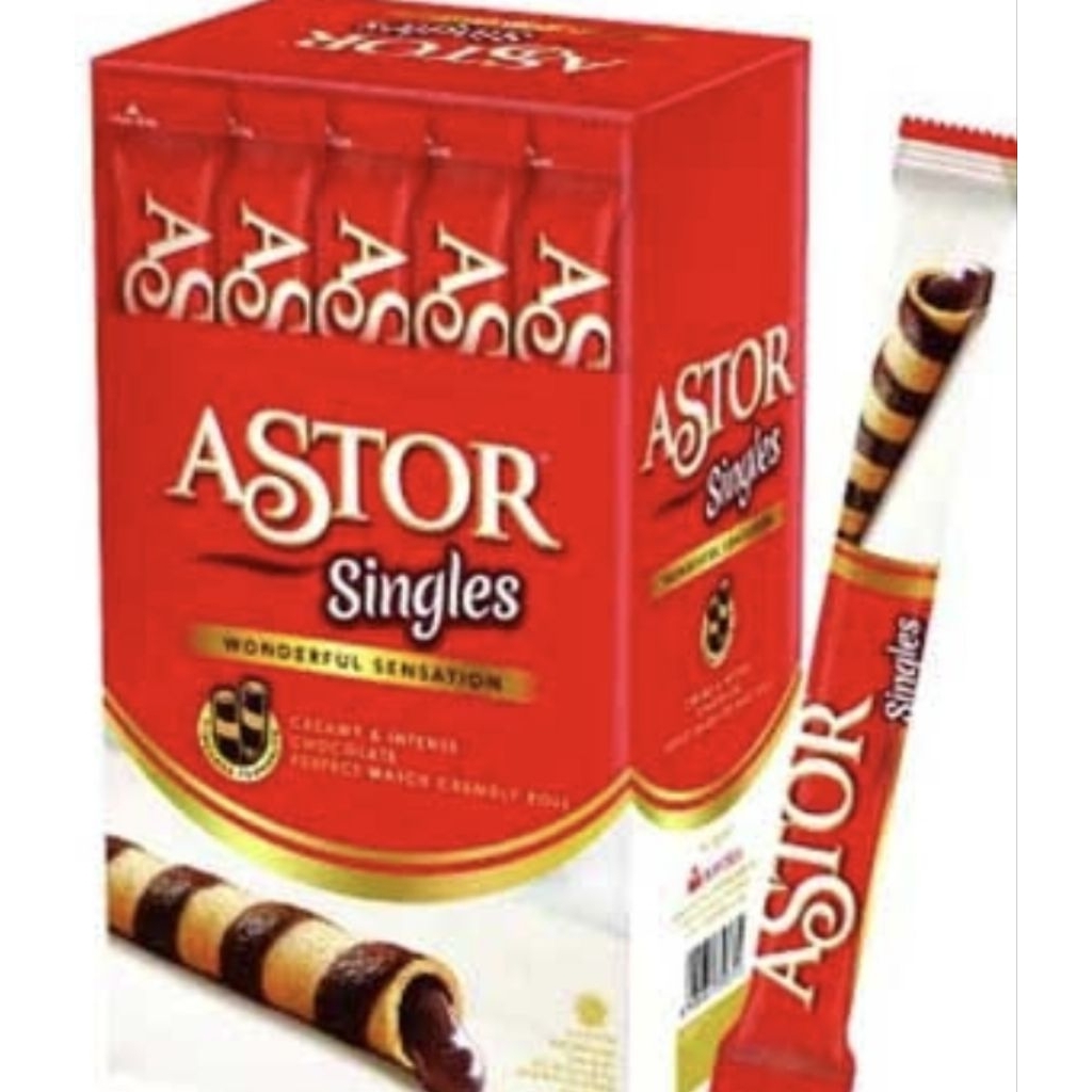 

( per box) astor singel coklat 1box isi 20pcs x12,5 gram..