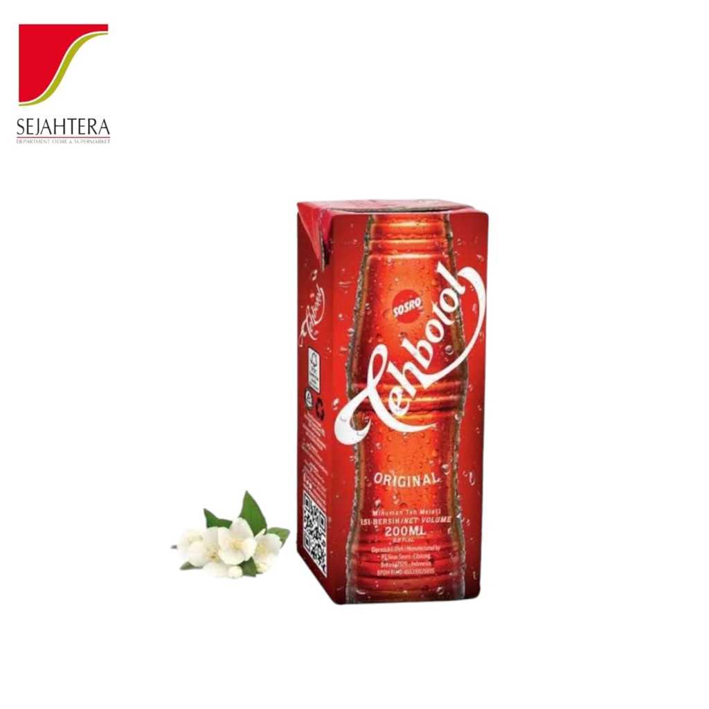 

Sosro Teh Botol Kotak 200ml – Minuman Teh Melati Siap Minum, Praktis & Hemat