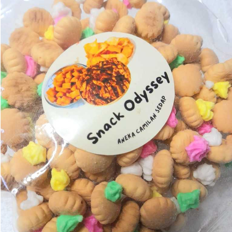 

Snack Odyssey Biskuit Gem Rose - Biskuit Kembang Gula Biskuit Jadul Manis 140 gr