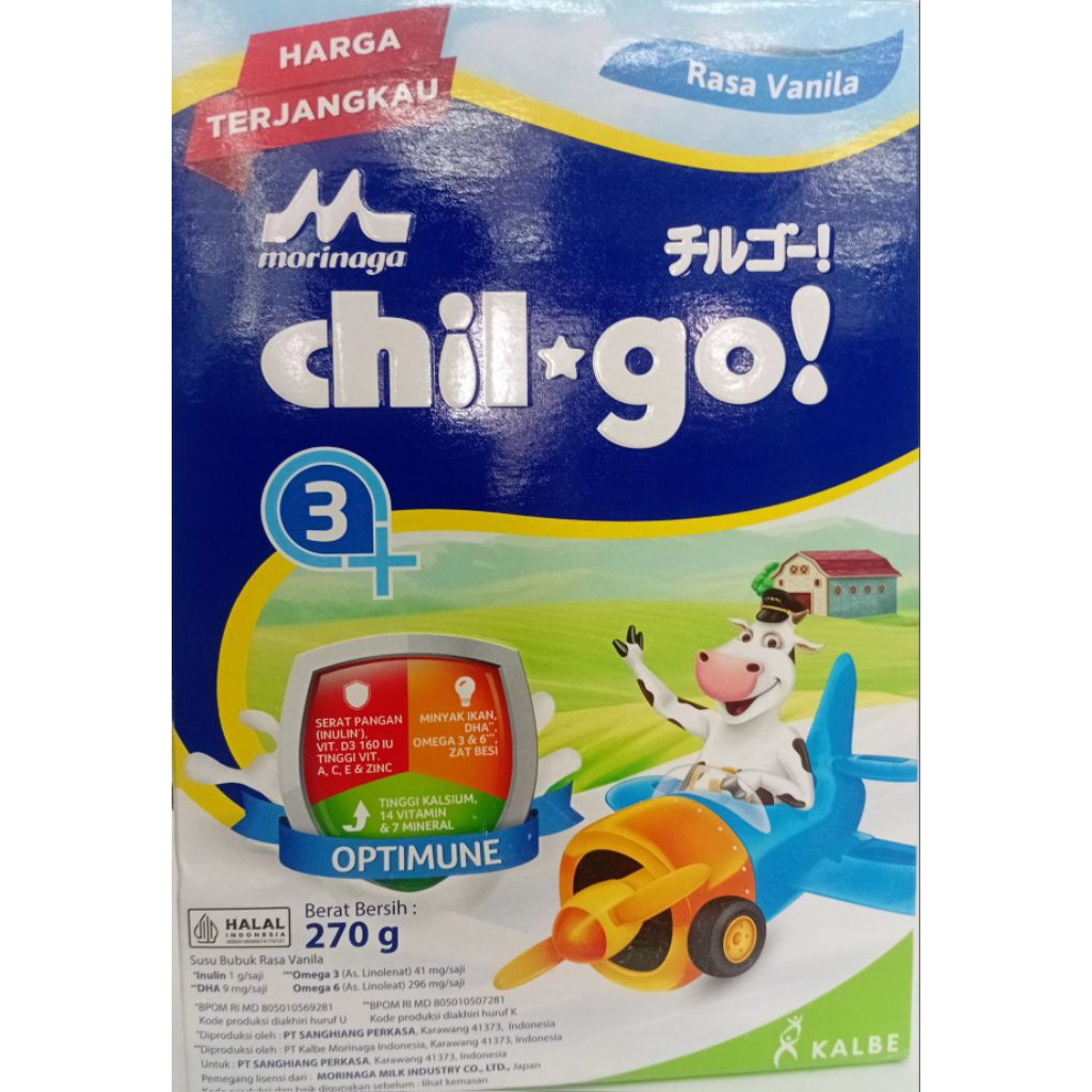 

SUSU MORINAGA CHIL GO 3+ VANILA 270gr