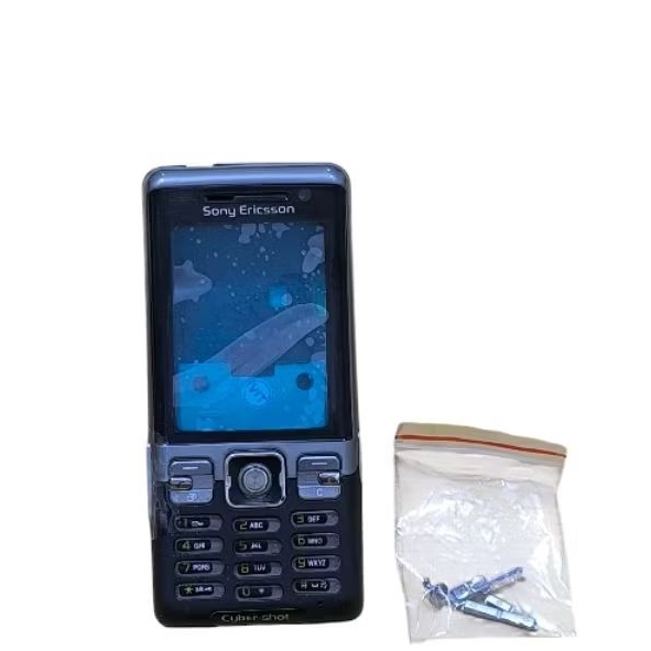 Casing Sony Ericsson C702 Fullset - Black - kwalitas oc.