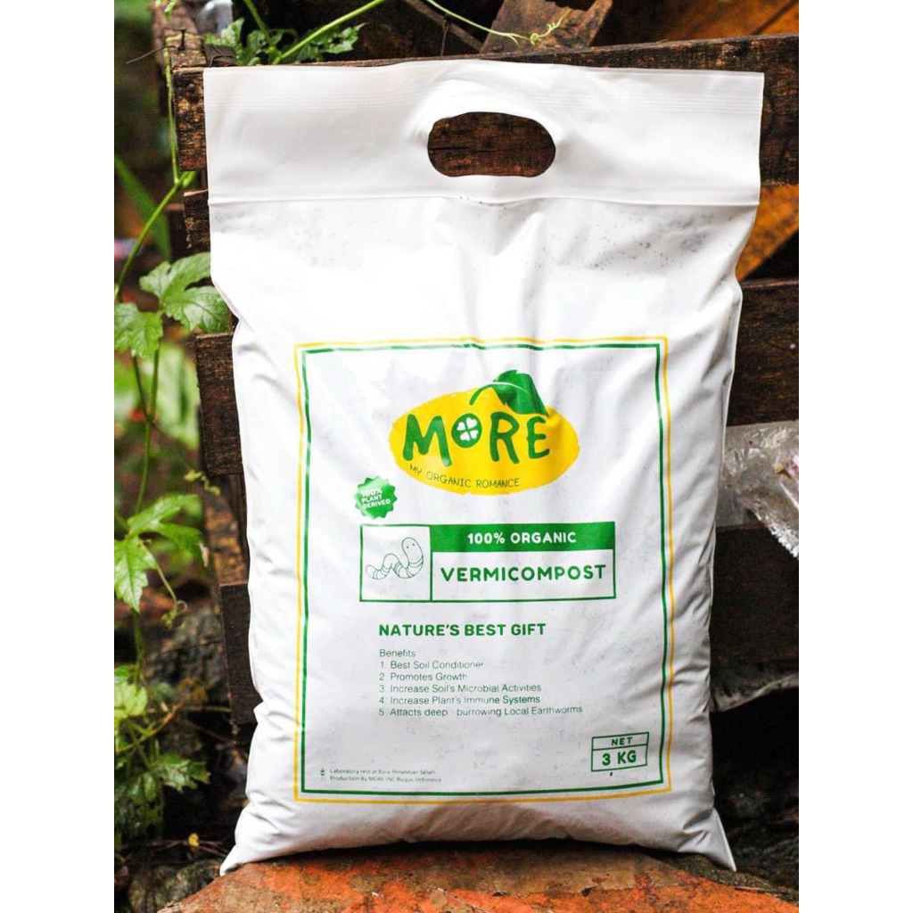 Pupuk organik kascing vermicompost more