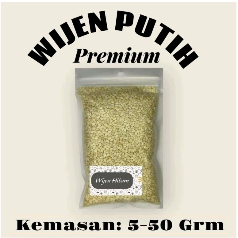 

Wijen Putih Premium Murni Alami 100%Tanpa Pengawet