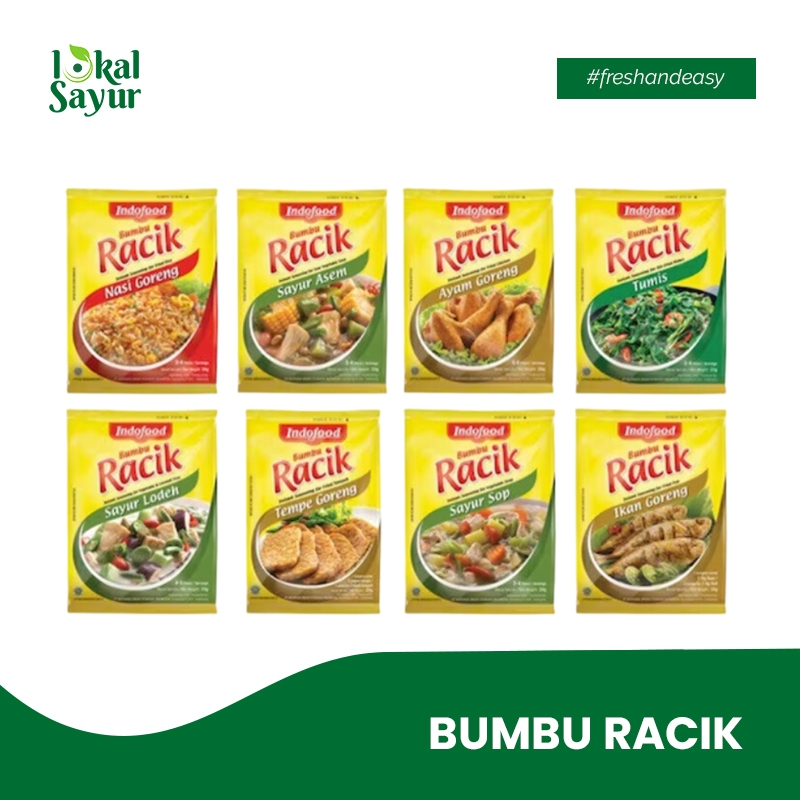 

Lokal Sayur - Bumbu Masak Racik Indofood All Varian