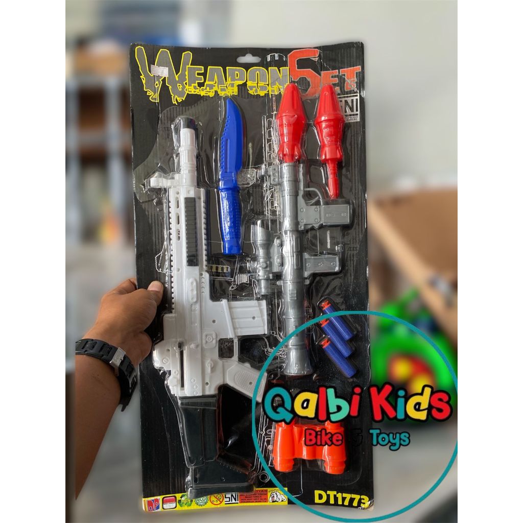 Mainan pistol-pistolan anak-anak Weapon 5 Set