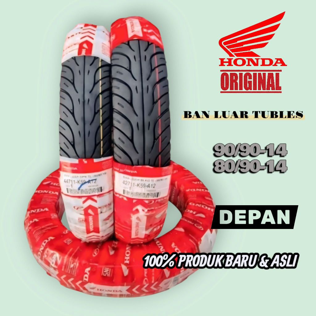 Ban Depan Tubles Federal Motor Beat Vario Mio Scoopy 80/90-14