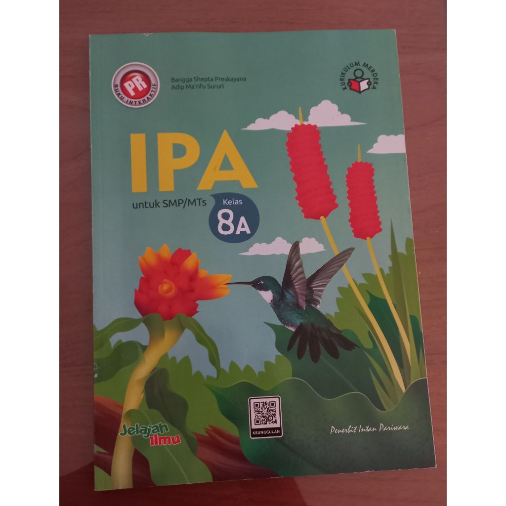 Buku LKS IPA Kelas 8 Semester 1 Kurikulum Merdeka Intan Pariwara