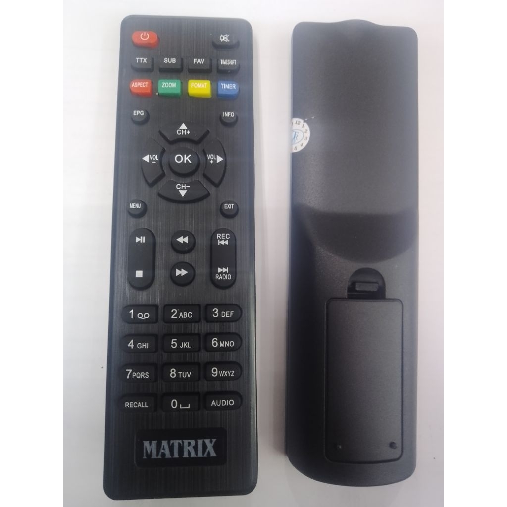 Remote MATRIX STB DVB T2/Set TOP BOX TV Digital
