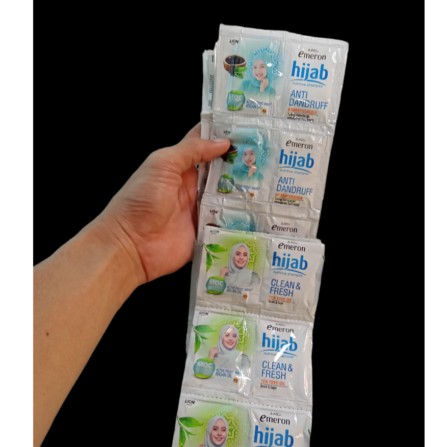 Sampo Emeron hijab Anti Dandruff Shampoo Sachet @ISI 12 LEMBAR.