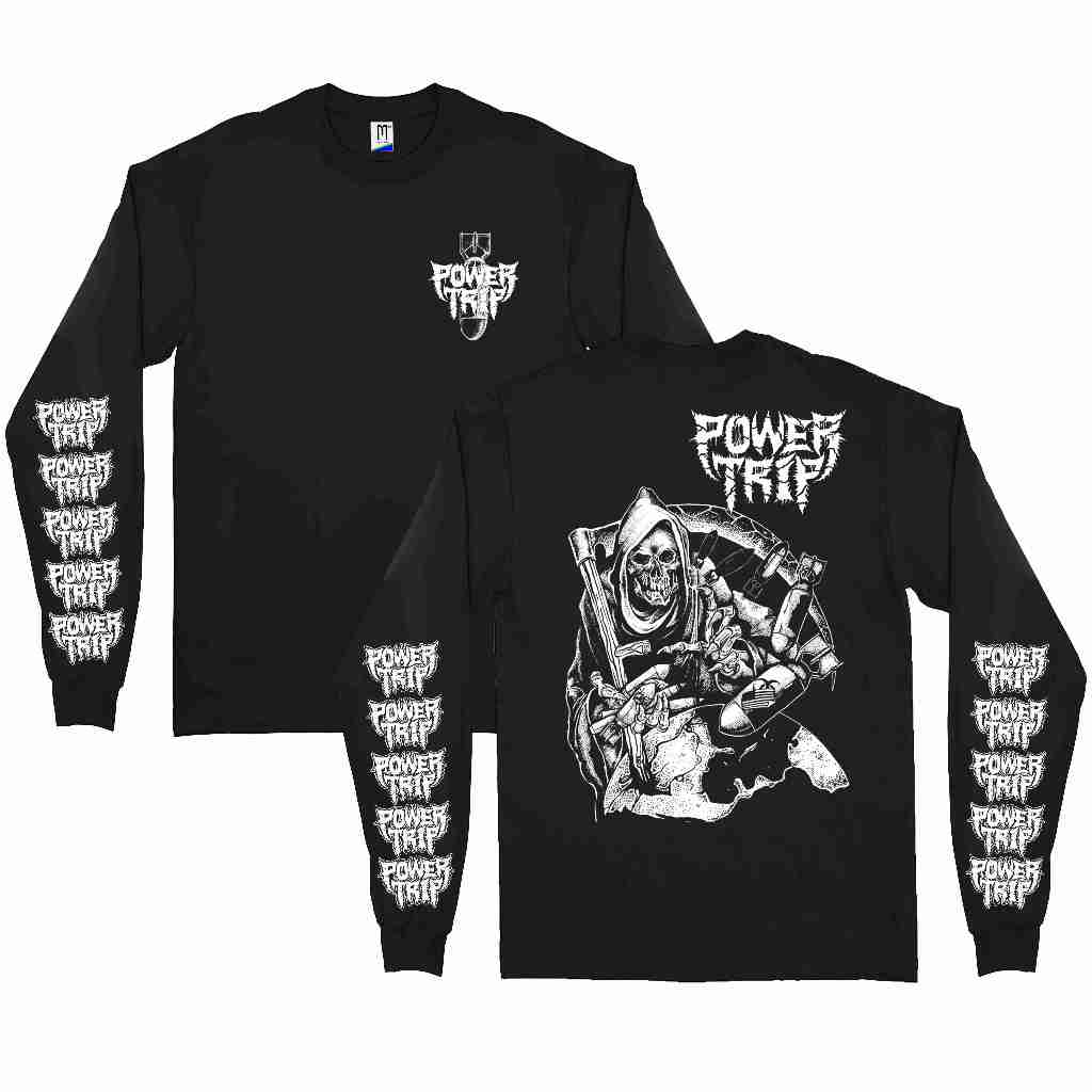 T-Shirt Long Sleeve Power trip - Reap | Hardcore | kaos band | kaos Botlag| Kaos Musik |